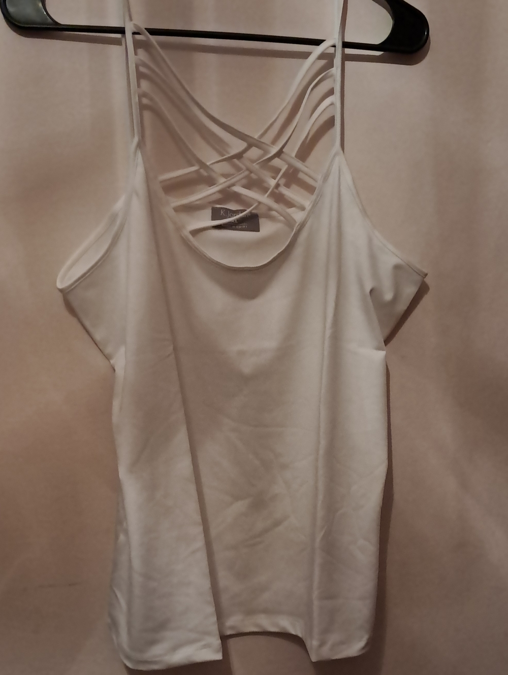 White Strappy Cold-Shoulder Camisole